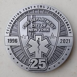 FDNY EMS 25TH ANNIVERSARY - Challenge Coin