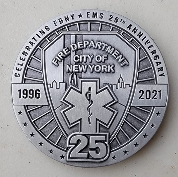 FDNY EMS 25TH ANNIVERSARY - Challenge Coin