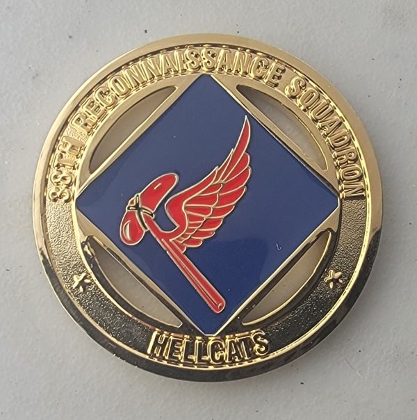 38th RECONNAISSANCE SQUADRON - GOLD - Challenge Coin