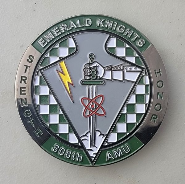 308th AMU - EMERALD KNIGHTS - Challenge Coin