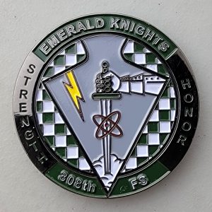 308th FS - EMERALD KNIGHTS - Challenge Coin