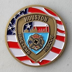 HOUSTON FD - DRAGON HOUSE STATION 10 - Challenge Coin