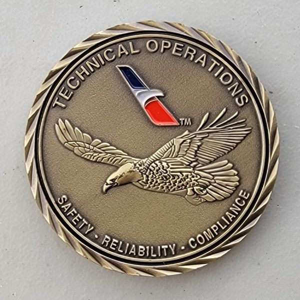 AMERICAN AIRLINES - LINE MAINTENANCE - Challenge Coin