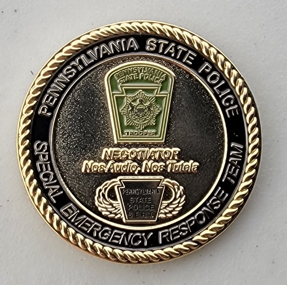 PENNSYLVANIA STATE POLICE - SERT - Challenge Coin