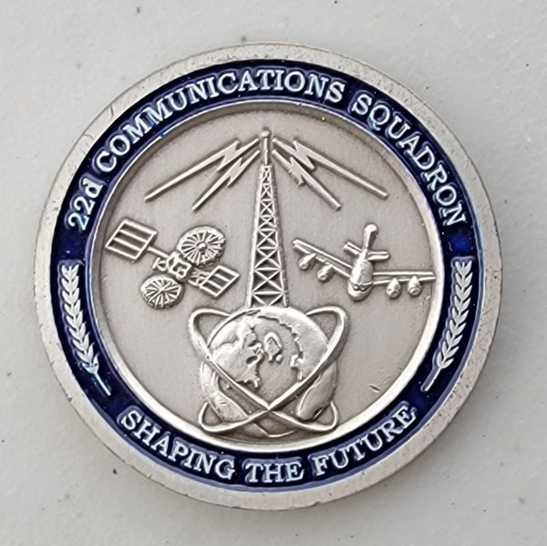 22d COMMUNICATIONS SQUADRON - Challenge Coin