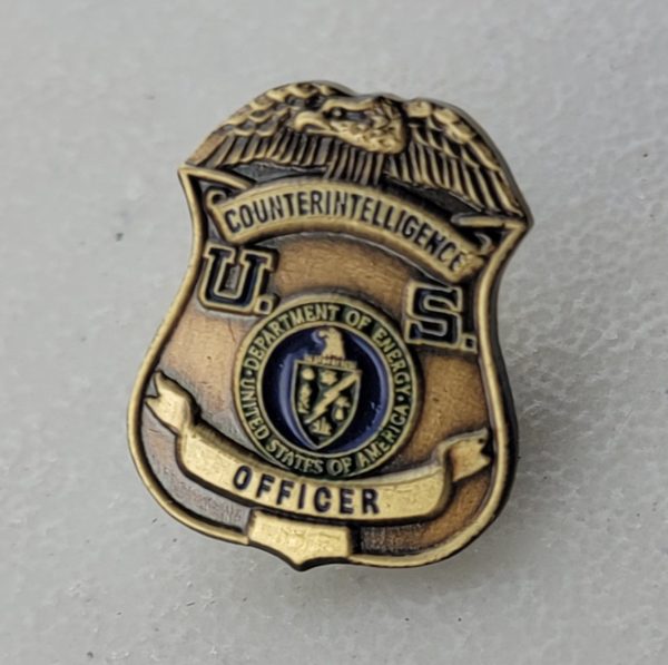 DOE - SNL - BADGE - OFFICER - Lapel Pin