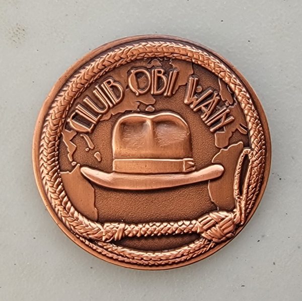 CLUB OBI WAN - ANTIQUE COPPER - Challenge Coin