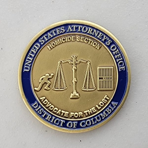 DOJ - DISTRICT OF COLUMBIA - Challenge Coin