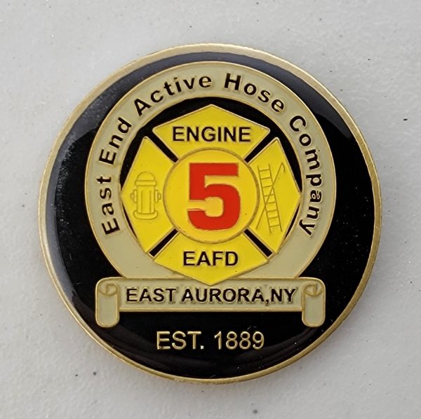 EAST AURORA FIRE DEPT - ENGINE 5 - Challenge Coin