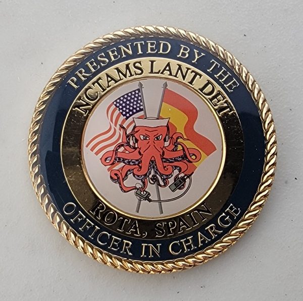 NCTAMS LANT DET - ROTA, SPAIN - Challenge Coin
