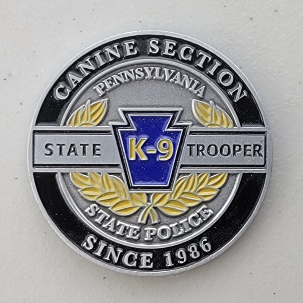 PENNSYLVANIA STATE POLICE - K9 - Challenge Coin