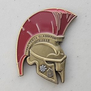 Spartan Helmet Challenge Coin