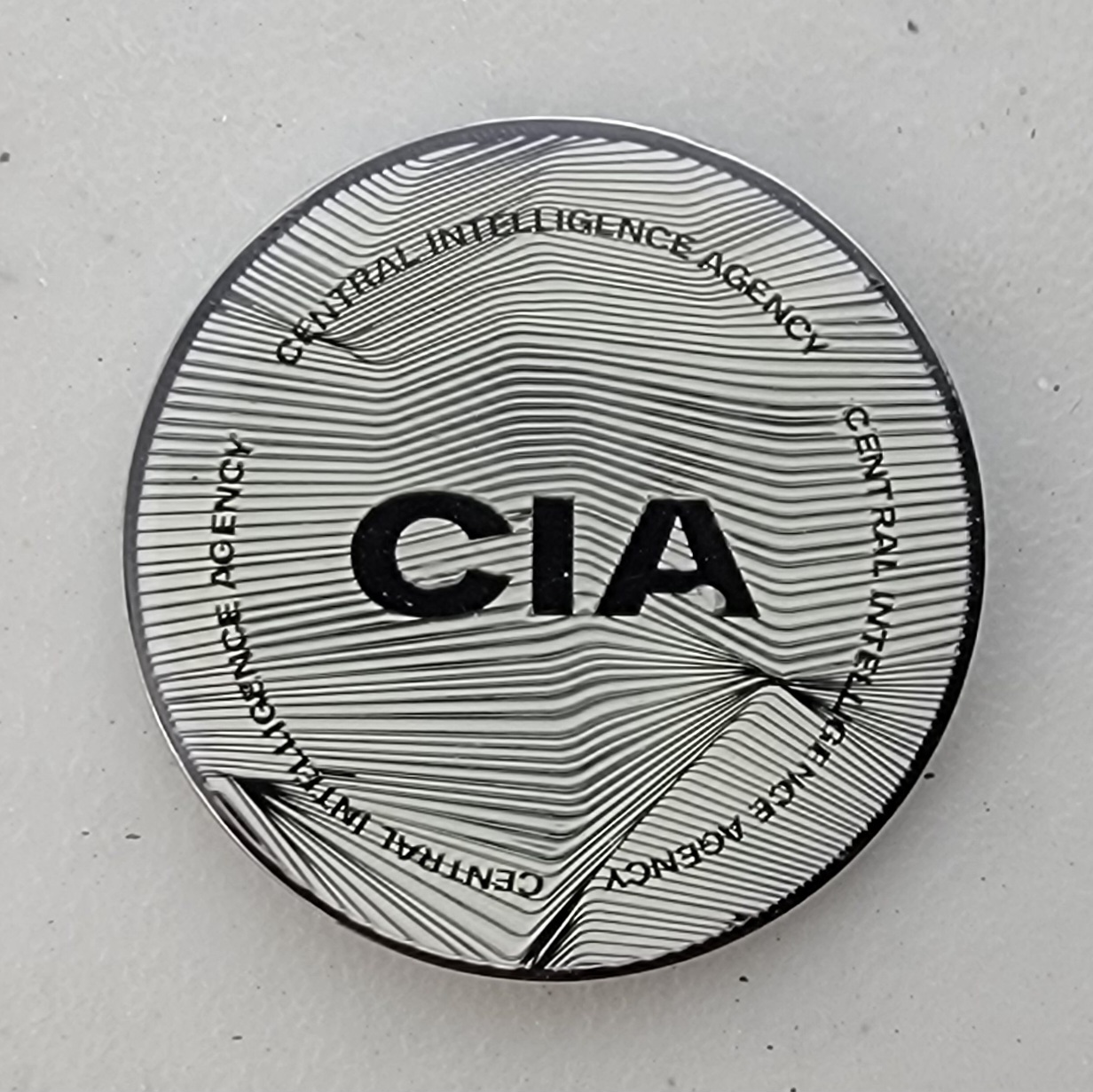 CIA - BLACK NICKEL - NEW LOGO - Challenge Coin - Image 2