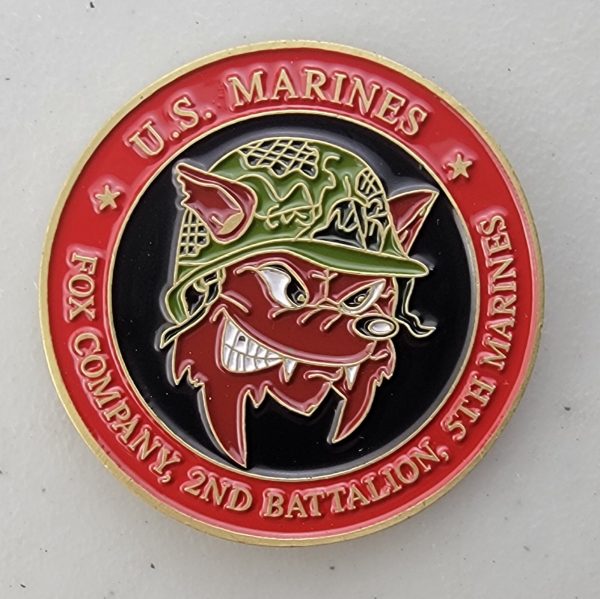 FOX COMPANY, 2ND BATTALION, 5TH MARINES - Challenge Coin