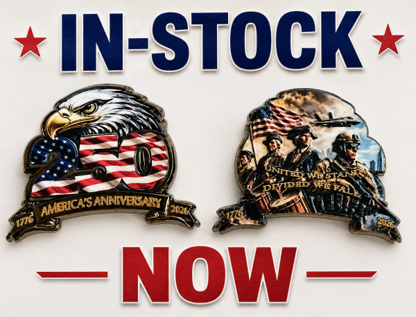 2" - AMERICA'S ANNIVERSARY - 250 - Challenge Coin