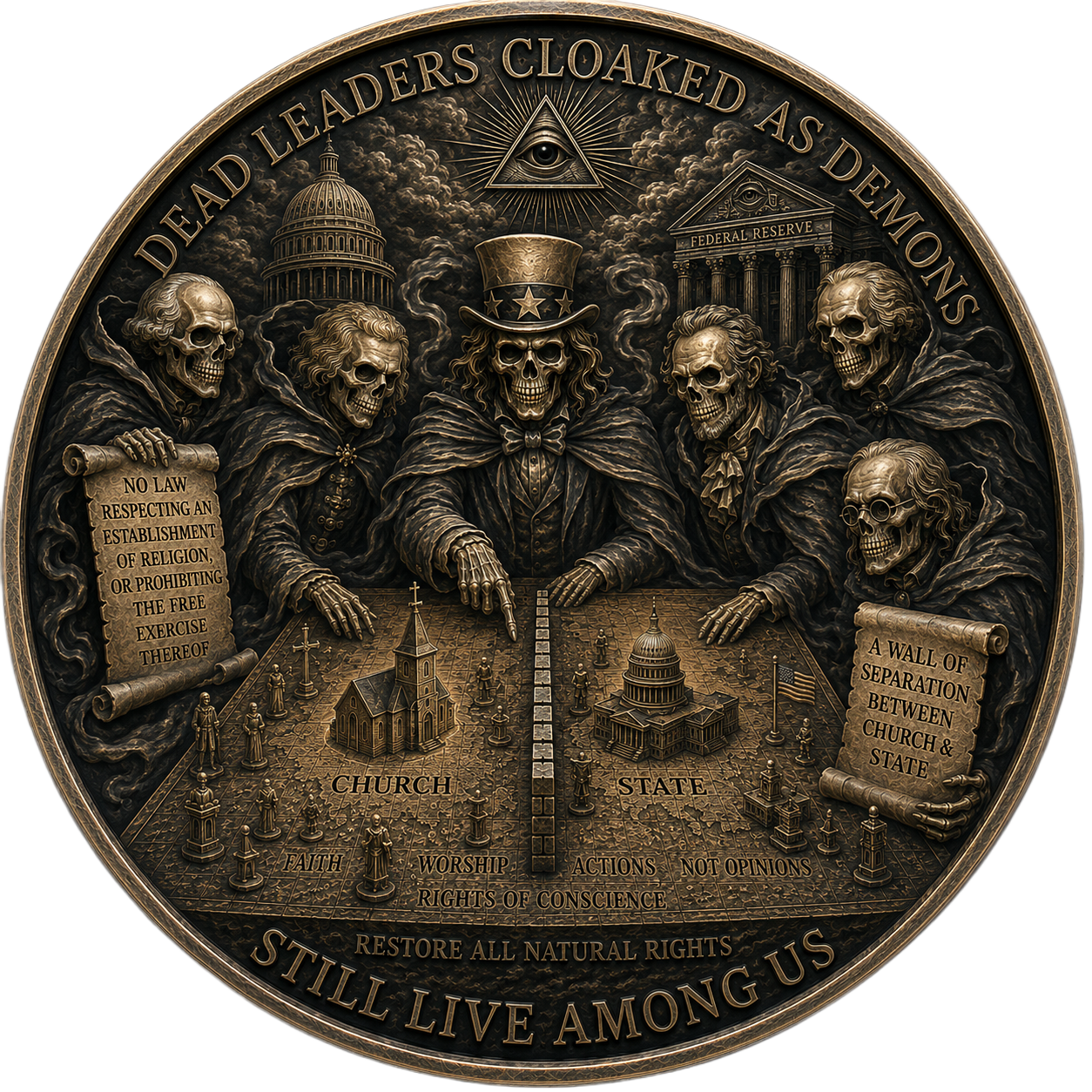 RESPECT MAN & RELIGION - Challenge Coin - Image 2