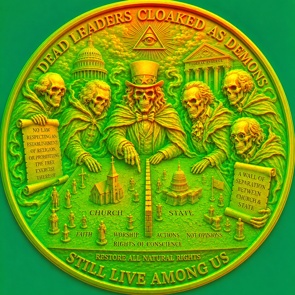 RESPECT MAN & RELIGION - Challenge Coin - Image 5