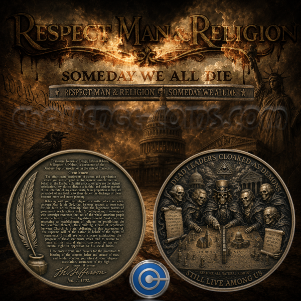 RESPECT MAN & RELIGION - Challenge Coin